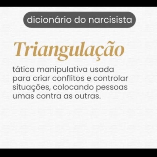 Triangulação Narcisista